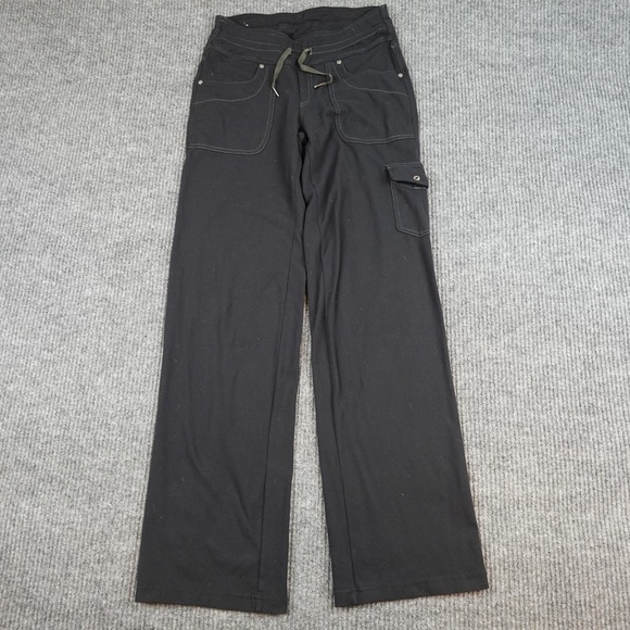Kuhl Pants - Kuhl Pants Womens 6 Regular Black Cargo Hiking Stretch Drawstring Pockets Travel